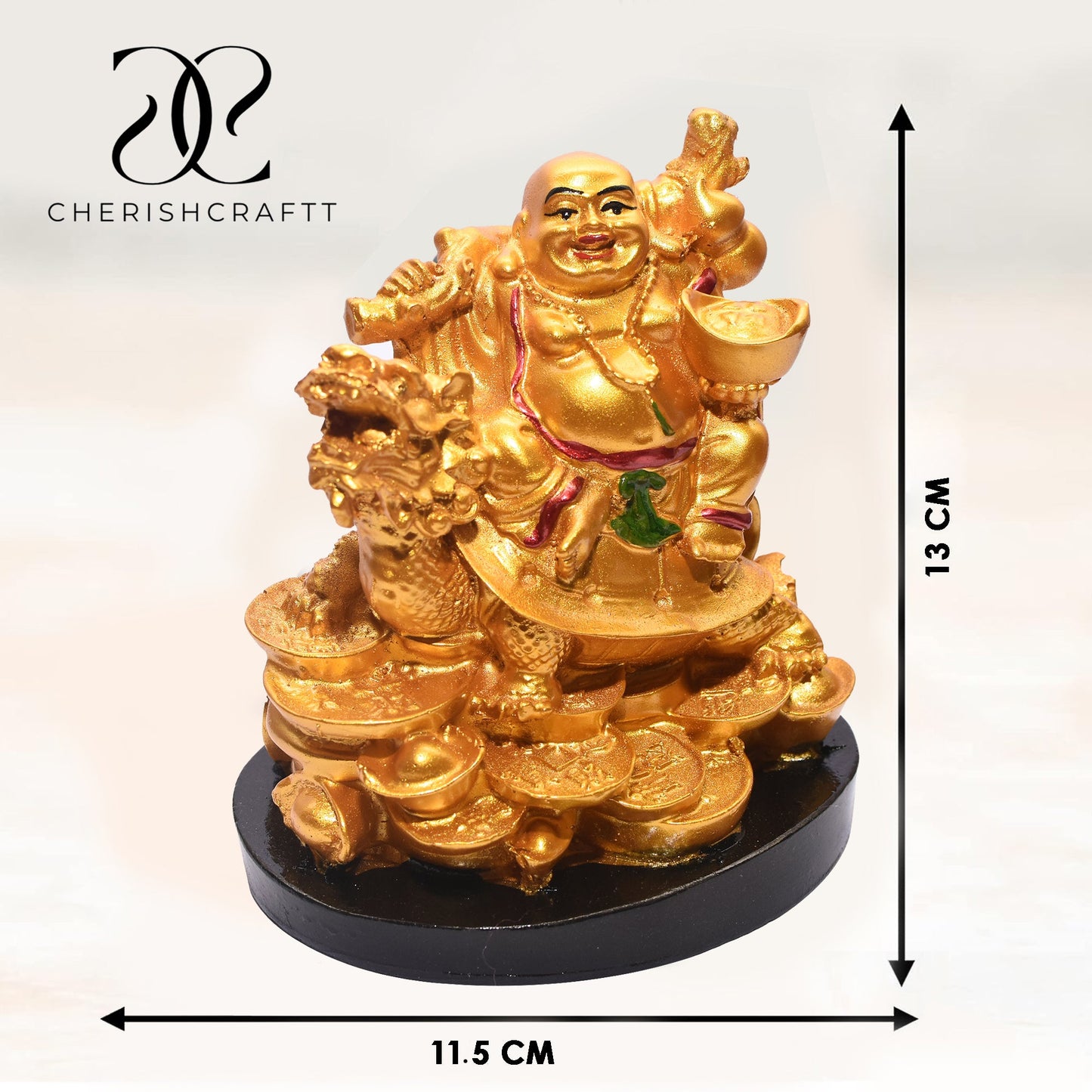 Golden Laughing buddha